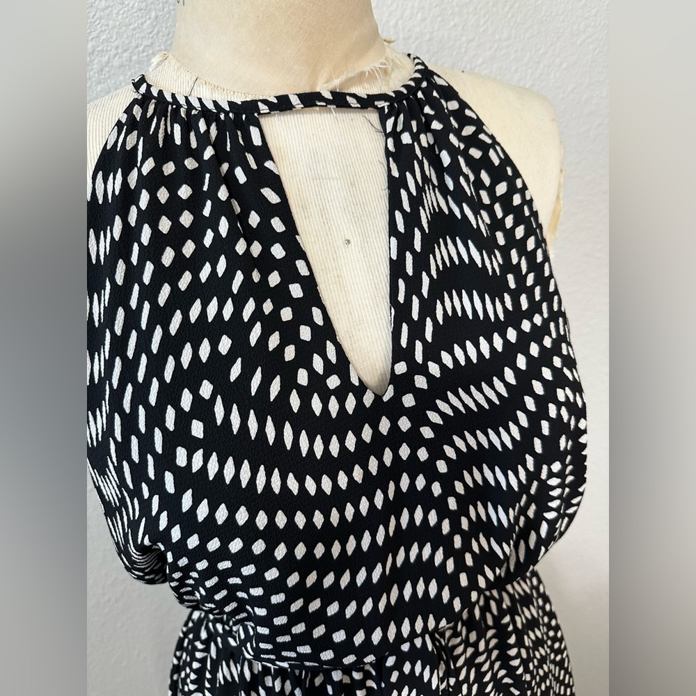 VICI Black and White abstract dot Patterned Dress - Picture 2 of 6